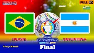 Crazy Final Copa America 2021 - BRAZIL vs ARGENTINA - PES 2021