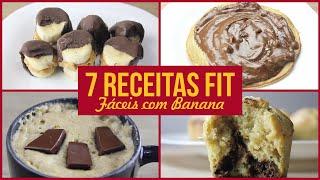 7 Receitas Fit Fáceis com Banana | Sem Açúcar e Deliciosas