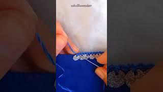 most elegant border  lace embroidery design# sabalibasmaker#embroidery #youtube #handmade #