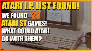 Atari I.P List Found! 23 Atari ST Games They Own! (probably) We played most of them.