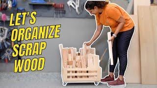 DIY Scrap Wood Cart + How To Store Scrap Wood