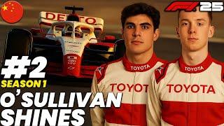 F1 25 Toyota My Team Career #2 | O'SULLIVAN SHINES IN SHANGHAI