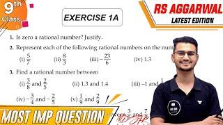 Rs Aggarwal Class 9 Chapter 1 | Exercise 1A | Number System | Md Sir Class 9