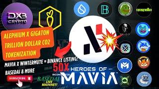 ALEPHIUM’S TRILLION $ CO2 DEAL! MAVIA BINANCE LISTING SOON? BASEDAI CREATURES UNVEILED!