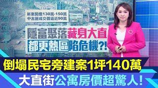 大直民宅倒塌！旁邊建案1坪上看150萬　都更熱區「大直街」公寓房價驚人｜房市新聞｜房地產新聞｜三立iNEWS莫祥珍 主播｜投資理財、財經新聞 都在94要賺錢