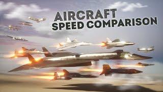 SPEED COMPARISON 3D | Aircraft ️