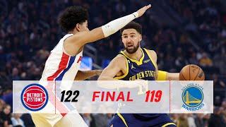 Detroit Pistons Vs Golden State Warriors Highlights - January 4, 2023