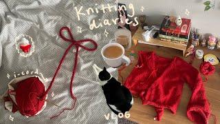 so i thought i could finish a cardigan in a week? lots of purling & a knitting break | vlog