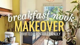 How I DIY'd a Coffee Bar + Kitchen Storage Solutions!  Breakfast Nook Makeover pt. 1