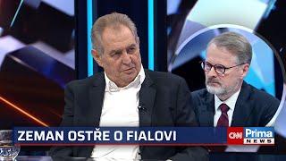 Zeman nebývale ostře o Fialovi: Zoufalý politik a lhář, který uráží inteligenci občanů