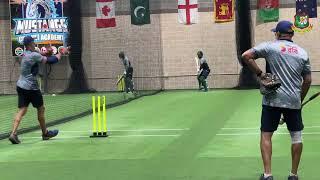 Bangladesh team practice session at the Mustang Cricket Academy in Dallas, USA