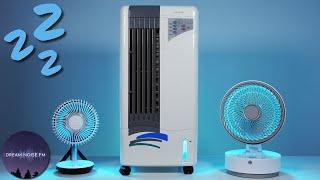 Fall asleep  to the noise of an air cooler and two fans - Black Screen