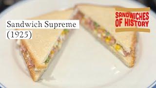 Sandwich Supreme (1925) on Sandwiches of History⁣