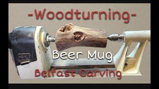 Wood Turning - Oak Beer Mug 