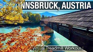 City Walks 4k - Innsbruck, Austria Virtual Treadmill Walking Tour - Hoffgarten & Hans-Psenner-Steg