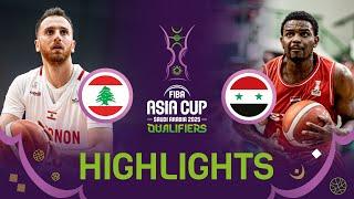 Lebanon cruise to easy win over Syria for Asia Cup ticket | FIBA Asia Cup 2025 Qualifiers