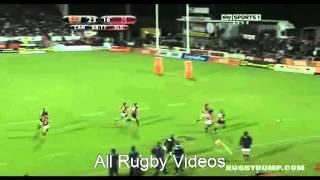 Sonny Bill Williams Huge Hand Off And Try For Canterbury