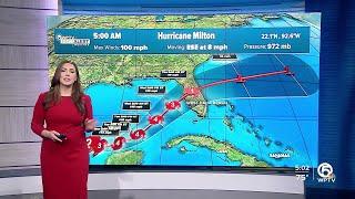 Hurricane Milton forecast, 5 a.m. on Oct. 7, 2024