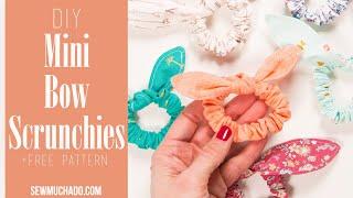 Mini DIY Bow Scrunchie Tutorial