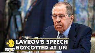 Diplomats at UN boycott Russian Foreign Minister Lavrov's speech | World Latest English News | WION