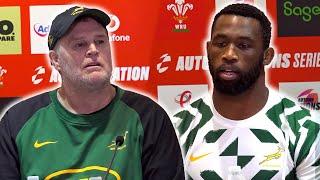 Rassie Erasmus and Siya Kolisi post-match press conference | South Africa 45-12 Wales