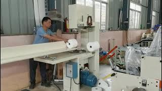 semi auto toilet paper jrt  maxi paper roll cutting slitting machine