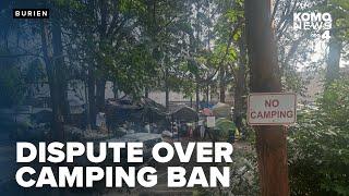 Dispute continues over Burien camping ban despite federal court's decision