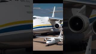 baby AN-225 next to mom #babyan225 #c17 #baby #c17baby #fyp #viral #aviation