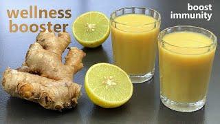 Immunity Boosting Ginger Shots | Wellness Booster | Ginger Lemon Shots | Anti Inflammatory