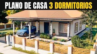 ¡COMODIDAD!  Plano de Casa con #3 dormitorios 