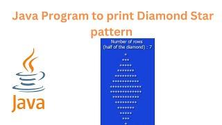 Java Program to print Diamond Star pattern