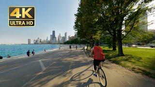 The Best City Bicycle Path - Lakefront Trail, Chicago - Montrose Beach to Adler Planetarium