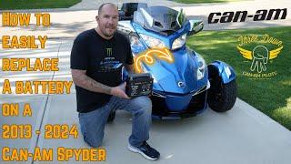 How to replace the battery on a Can-Am Spyder (2013-2024)