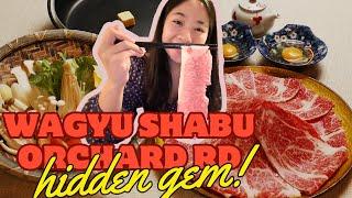 BEST Date Night Spot?! Orchard Road HIDDEN GEM (Tanoshii Review) Wagyu Shabu Sukiyaki!t