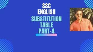 SSC English Grammar | Academic Education for 10 and 9 9-10 English | substitution table | class 9