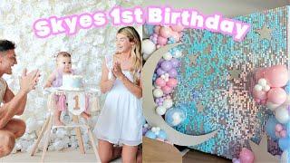 Decorating Skyes 1st Birthday Party!