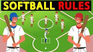 SOFTBALL Rules : How to Play Softball : The Rules of Softball EXPLAINED!