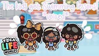 The Kids Went To Swimming Lessons!  *voiced* (Toca Life Roleplay!)