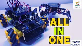 ESP32 All In One Smart Arduino Car 4WD Mecanum Wheel  | Acebott Smart Car | Camera WiFi  Programming