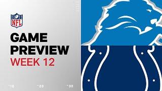 Detroit Lions vs. Indianapolis Colts | 2024 Week 12 Game Preview