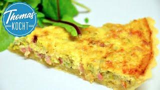 Quiche mit Speck und Lauch - Quiche Lorraine