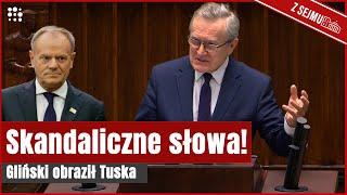 Skandal w Sejmie! Gliński nazwał Tuska "psychopatą". "Sprawa wyląduje w Komisji Etyki" | Gazeta.pl