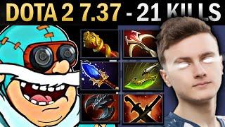 Gyrocopter Gameplay Miracle with 21 Kills and SNY - Dota 2 7.37