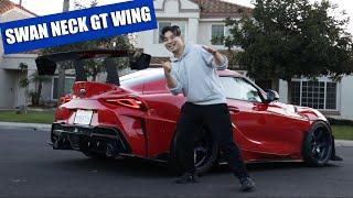 How To Install | Sayber GR Supra SWAN NECK Wing