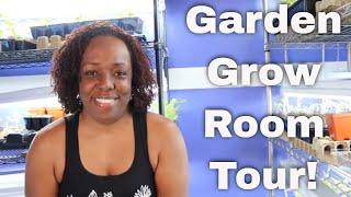 Grow Room Tour | Vegetable, Flowers & Herb Garden !