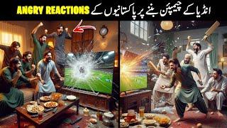 20 Pakistani Fans' Angry Reaction to India's Champions Trophy Win!