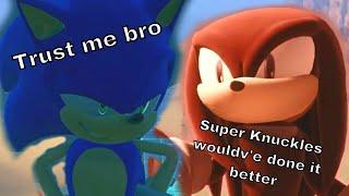 Sonic and Knuckles being kinda fruity for 3 and a half minutes in Sonic Frontiers #sonicfrontiers