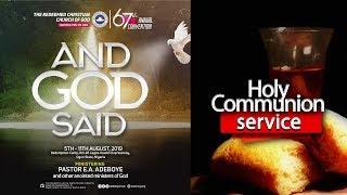 DAY 6 RCCG HOLY GHOST CONVENTION 2019 - HOLY COMMUNION SERVICE