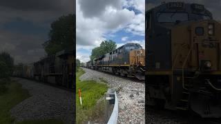 CSX Mixed Freight Train with UP Power in Third from Creston, Ohio 6/24/2023