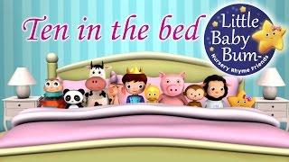 Learn with Little Baby Bum | Ten In The Bed | Nursery Rhymes for Babies | ABCs and 123s